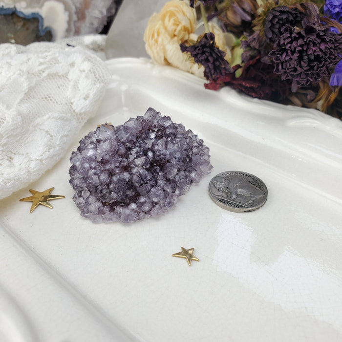 Large Amethyst Stalactite Rose, 4