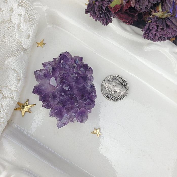 Large Amethyst Stalactite Rose, 5