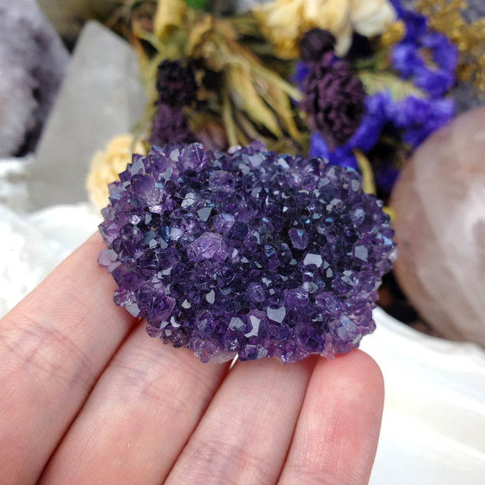 Large Amethyst Stalactite Rose, 6