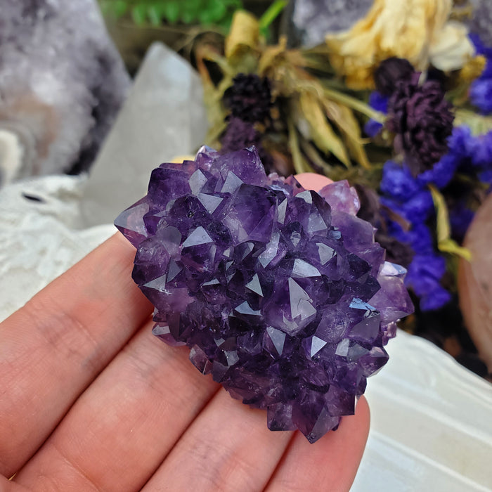 Large Amethyst Stalactite Rose, 9