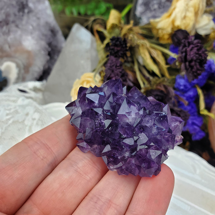 Large Amethyst Stalactite Rose, 9