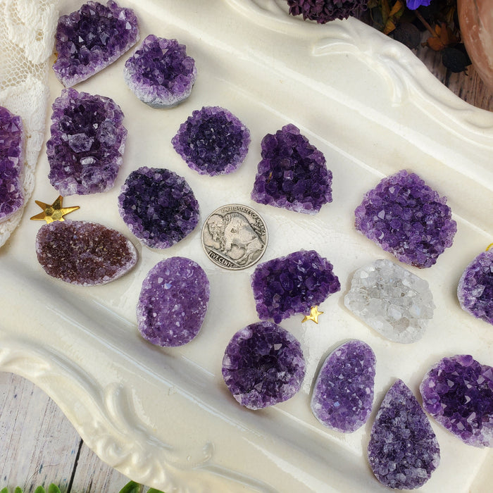 Amethyst Druzy Cabochons