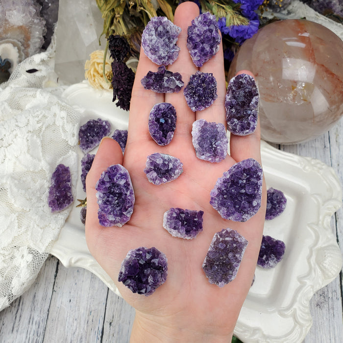 Amethyst Druzy Cabochons