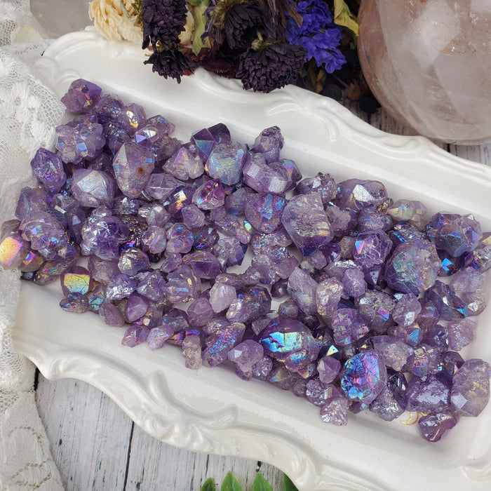 Aura Amethyst Chunky Points