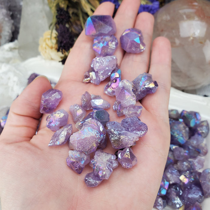 Aura Amethyst Chunky Points