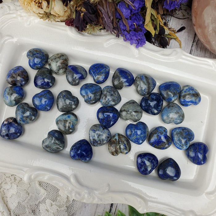 Puffy Lapis Lazuli Hearts