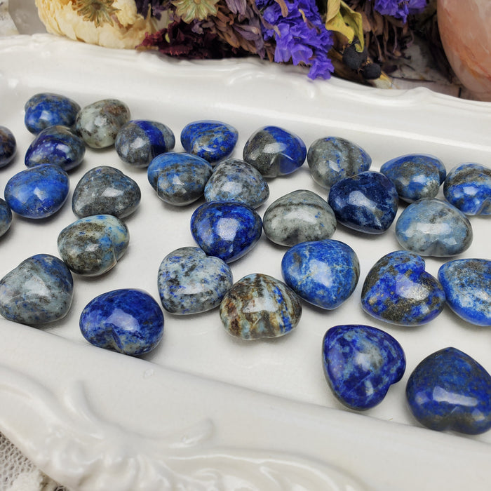 Puffy Lapis Lazuli Hearts