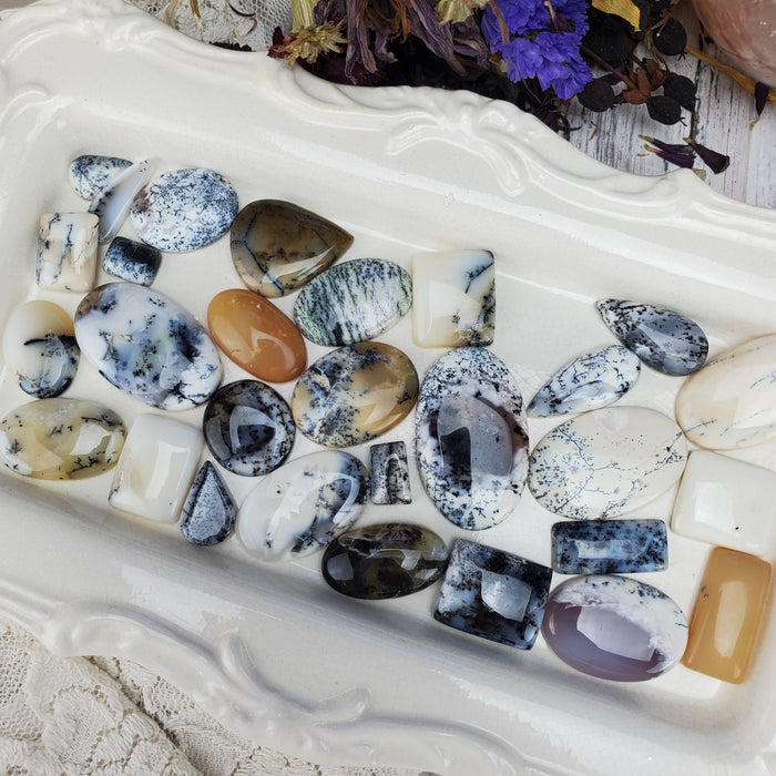 Dendritic Opal Cabochons