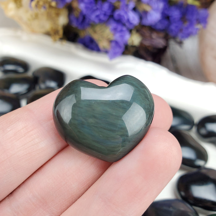 Rainbow Obsidian Hearts