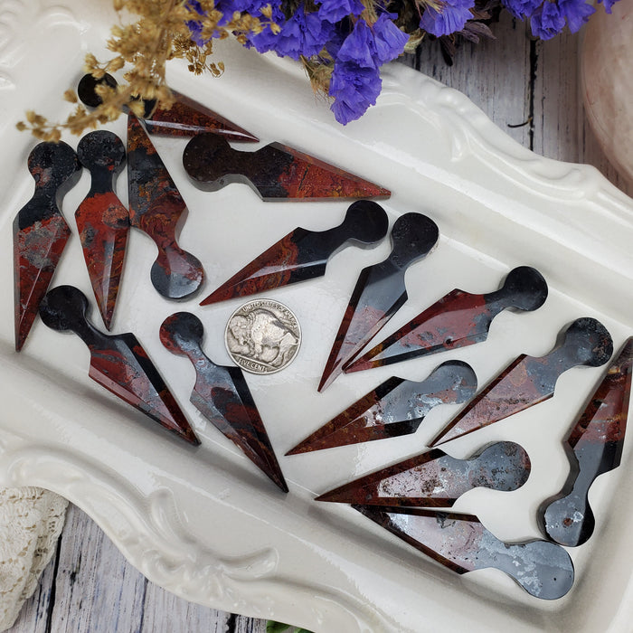 Brecciated Jasper Hematite Daggers