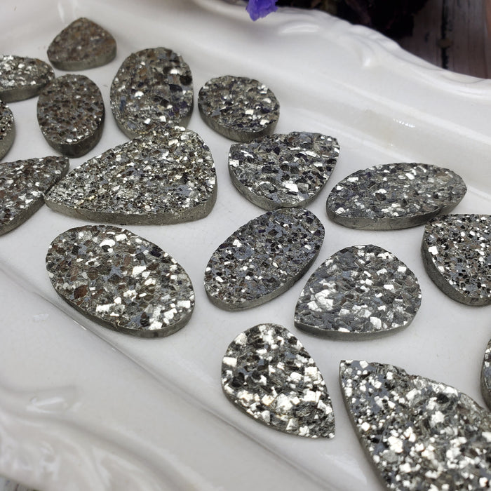 Druzy Pyrite Cabochons