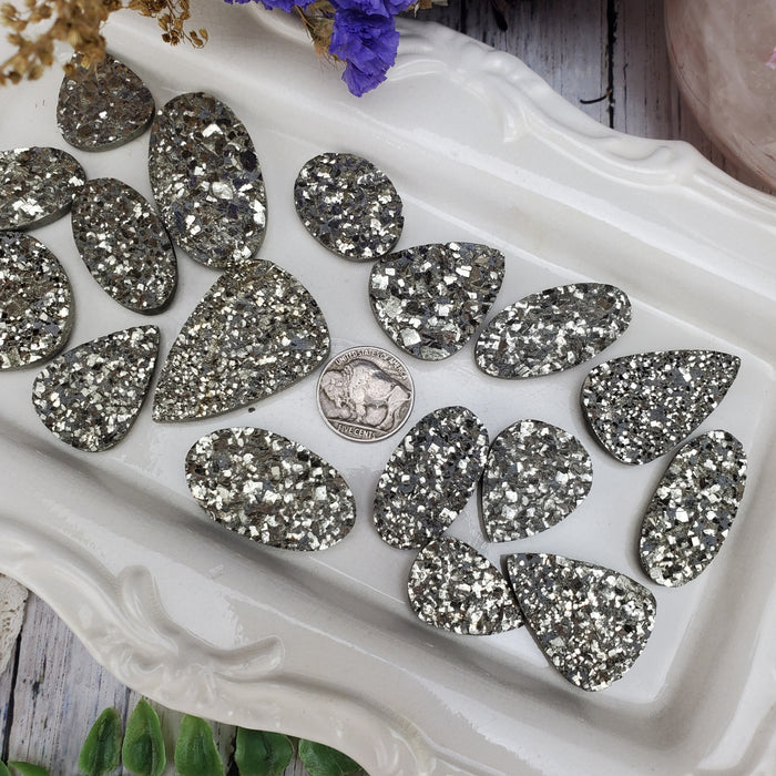 Druzy Pyrite Cabochons