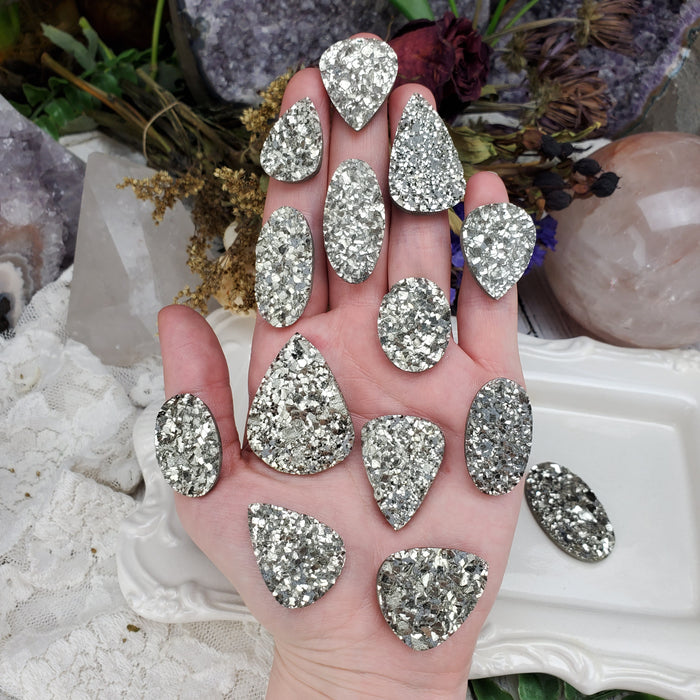 Druzy Pyrite Cabochons