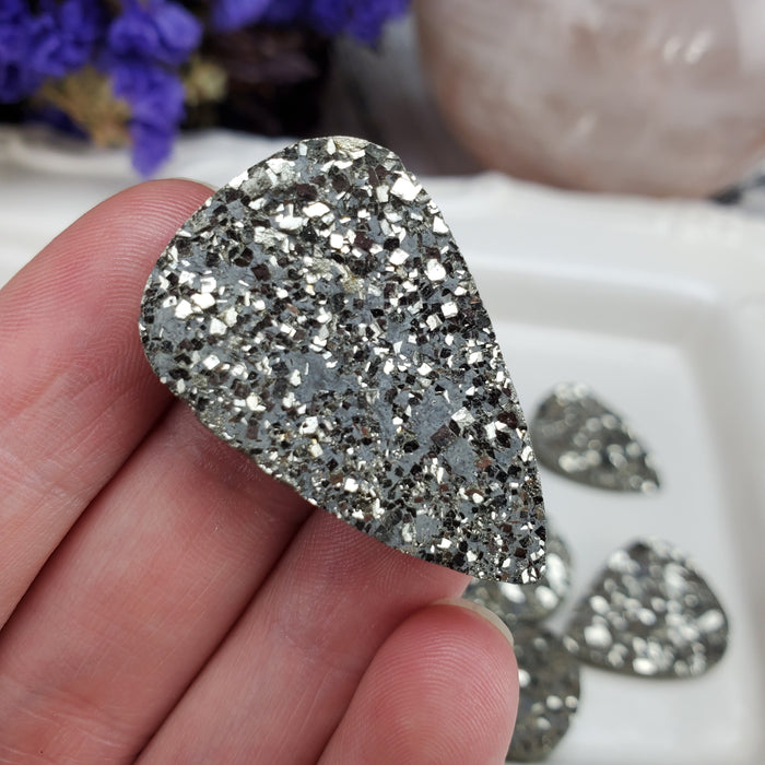 Druzy Pyrite Cabochons