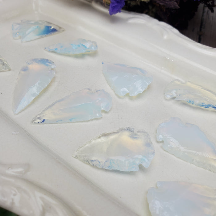 Opalite Knapped Arrowhead