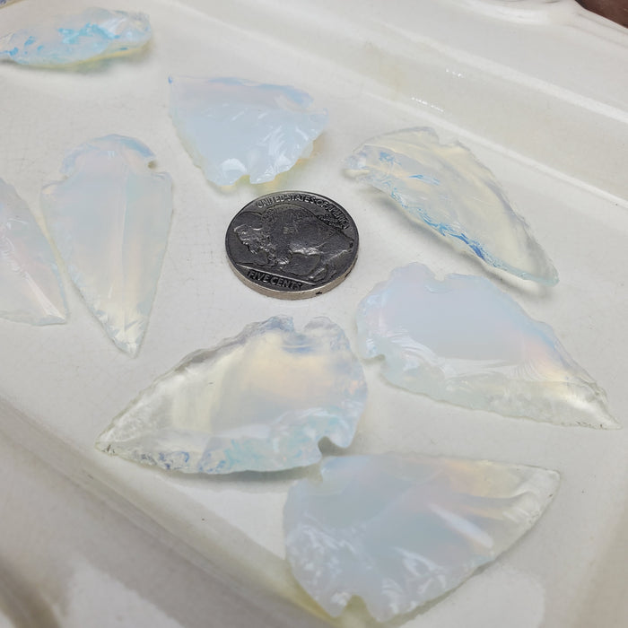 Opalite Knapped Arrowhead