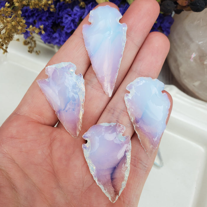 Opalite Knapped Arrowhead