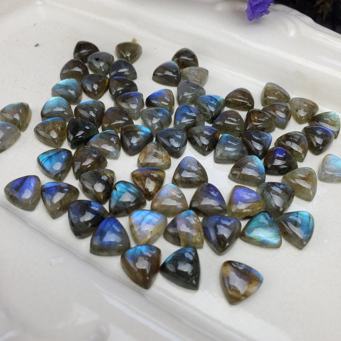 Labradorite Trillion Cabochons, 10mm