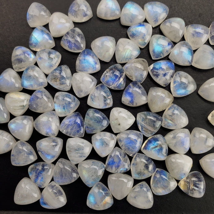 Moonstone Trillion Cabochons, 10mm