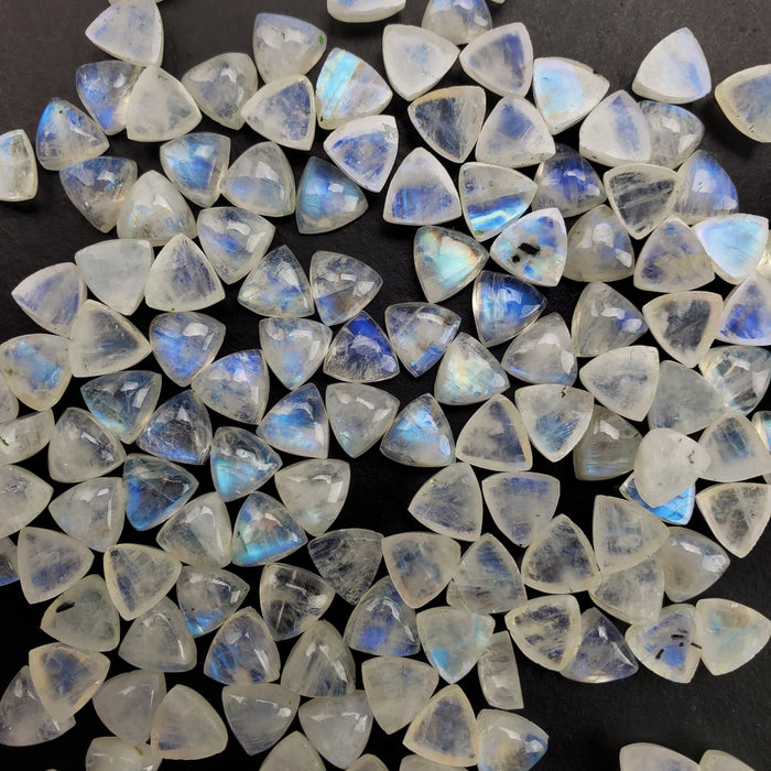 Moonstone Trillion Cabochons, 8mm