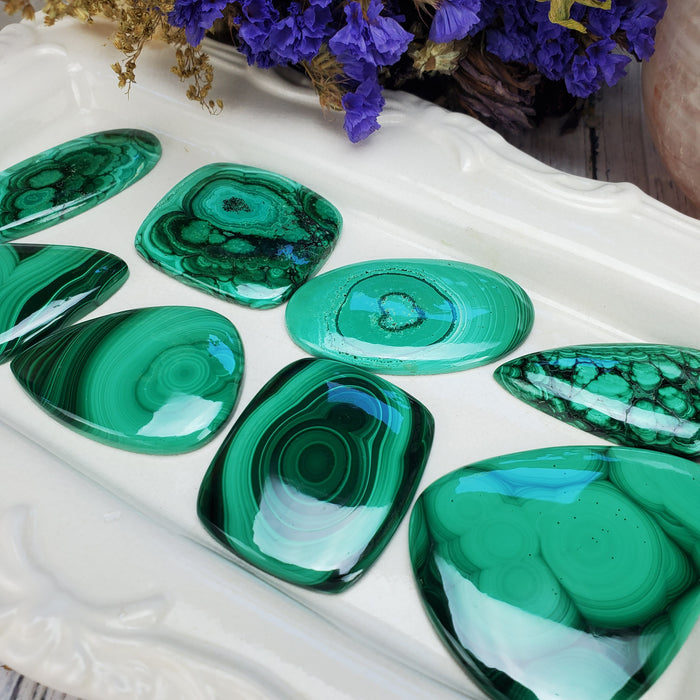 Malachite Cabochons, large