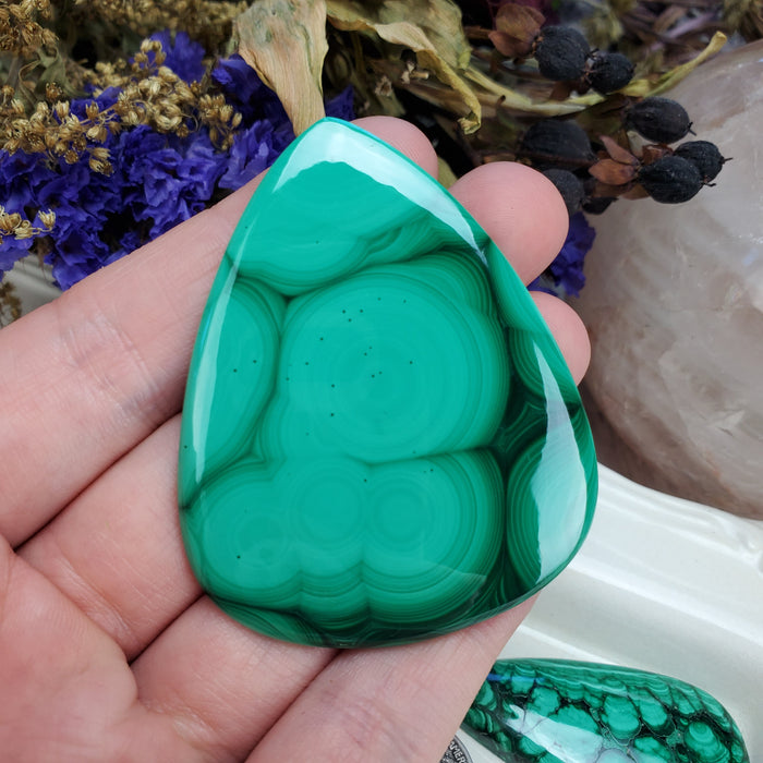 Malachite Cabochons, large