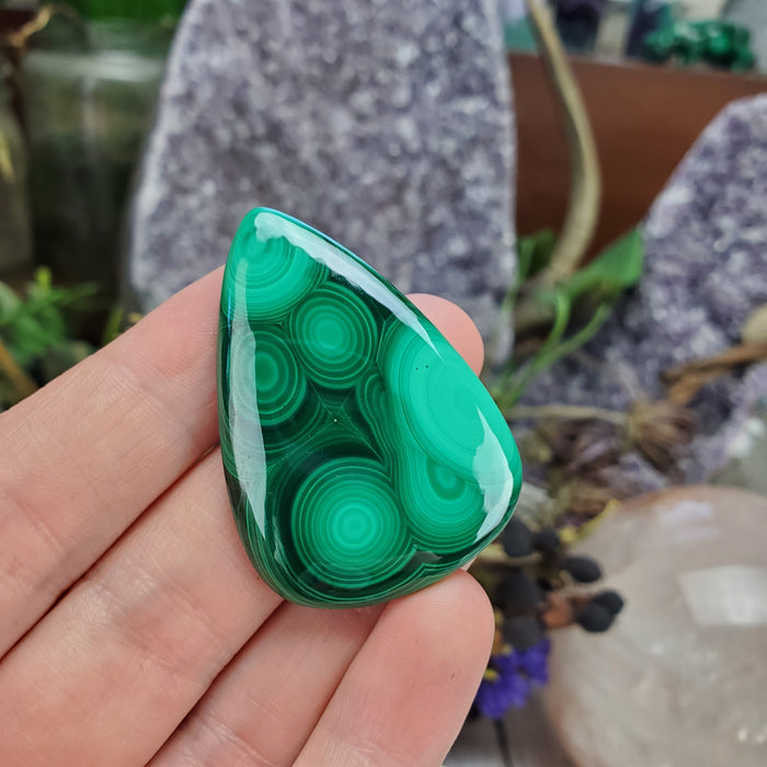 Malachite Cabochons, large