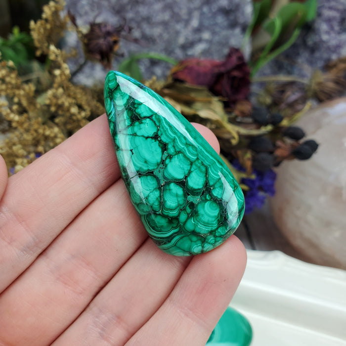 Malachite Cabochons, large