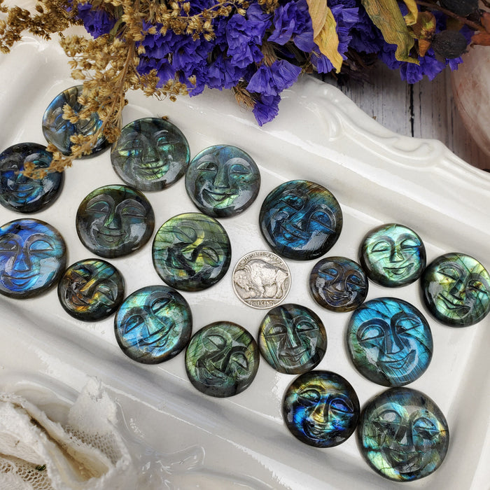 Labradorite Face Cabochons