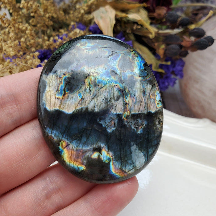 Purple Labradorite Cabochon, 3