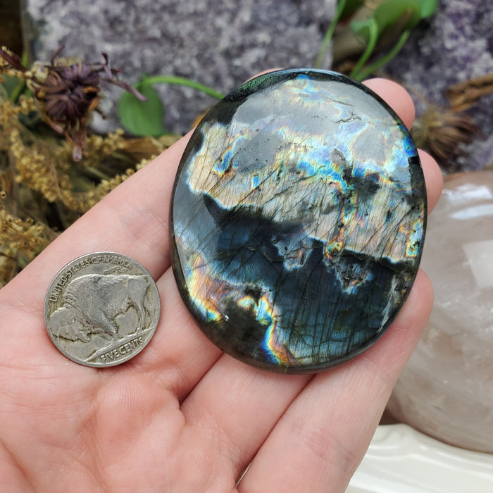 Purple Labradorite Cabochon, 3