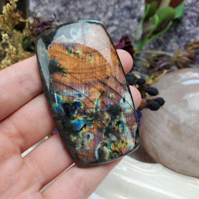 Purple Labradorite Cabochon, 9