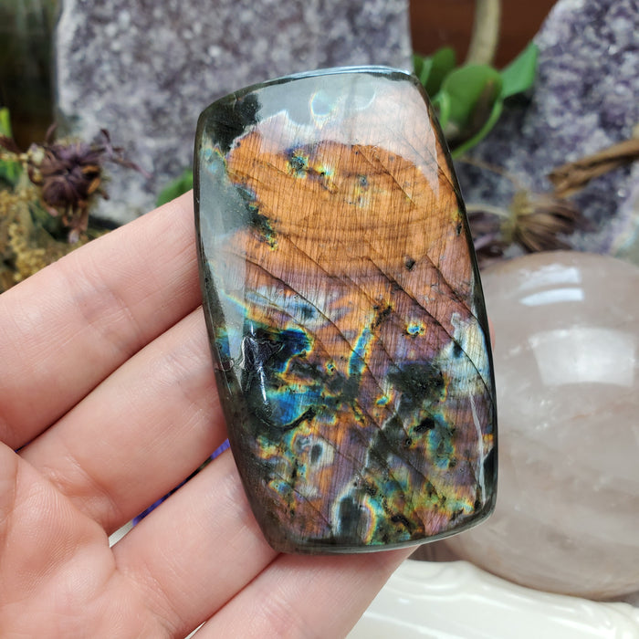 Purple Labradorite Cabochon, 9