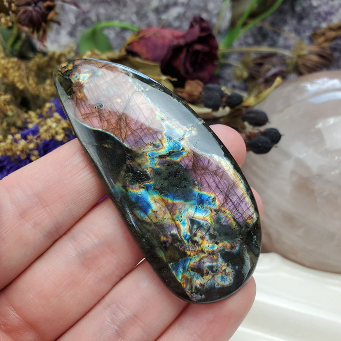 Purple Labradorite Cabochon, 15