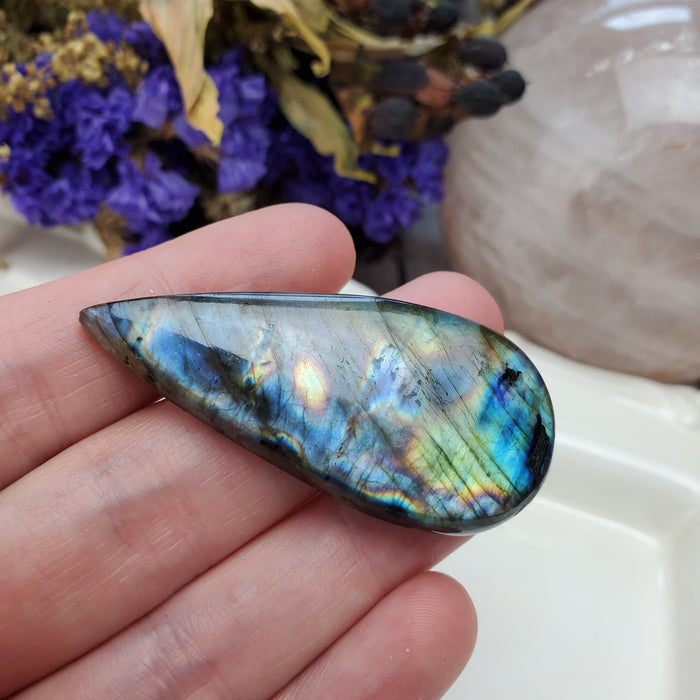 Purple Labradorite Cabochon, 8