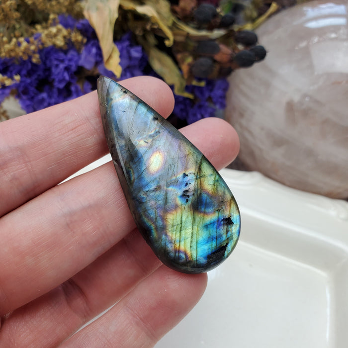 Purple Labradorite Cabochon, 8