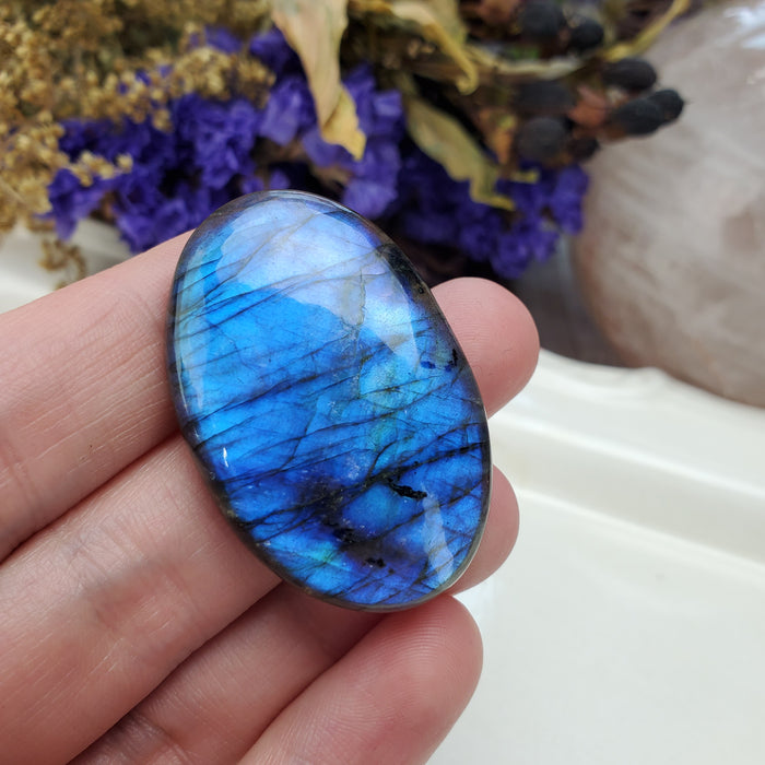 Blue Labradorite Cabochon, 8