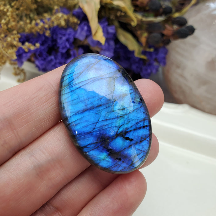 Blue Labradorite Cabochon, 8