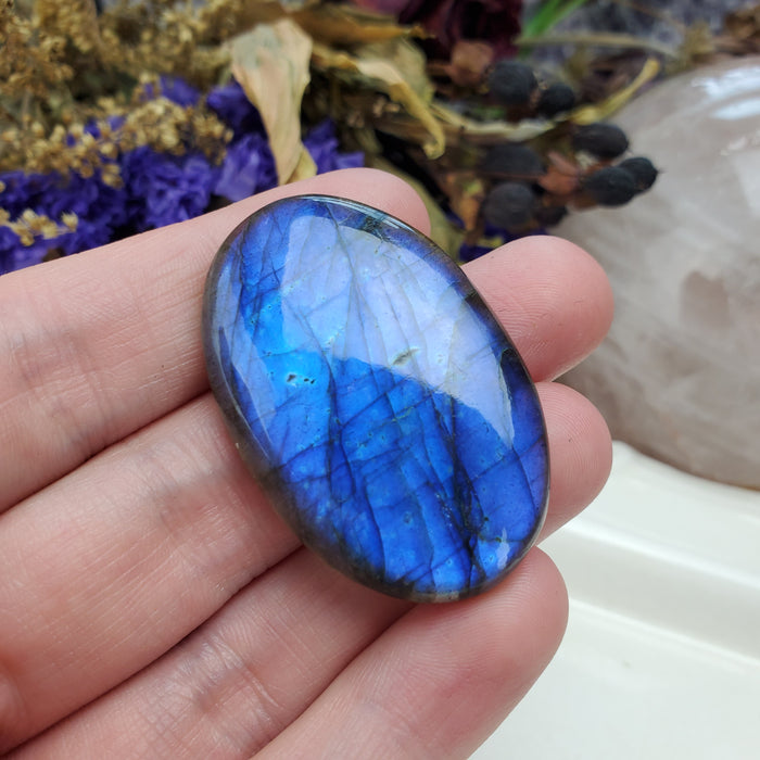 Blue Labradorite Cabochon, 3