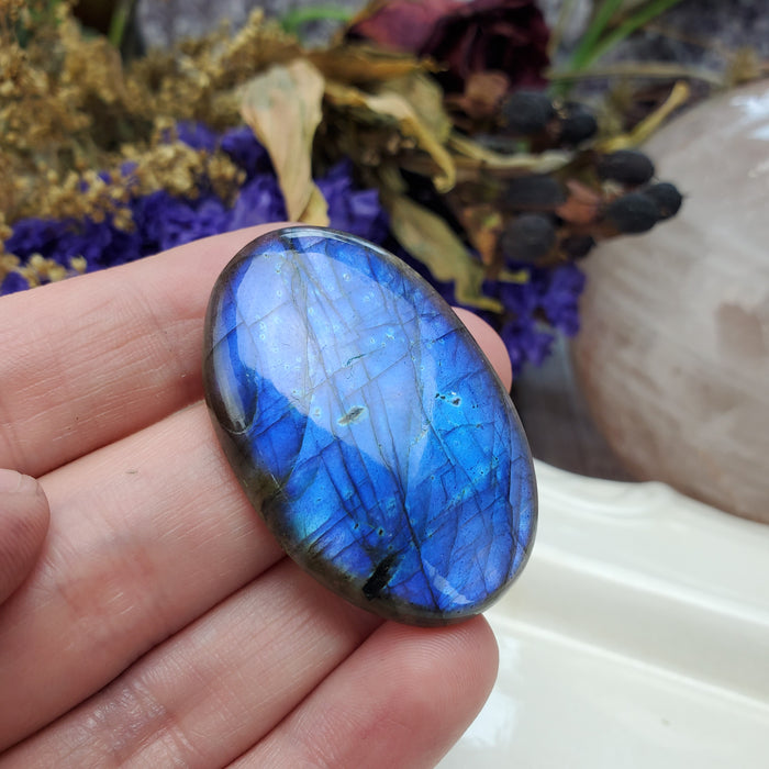 Blue Labradorite Cabochon, 3