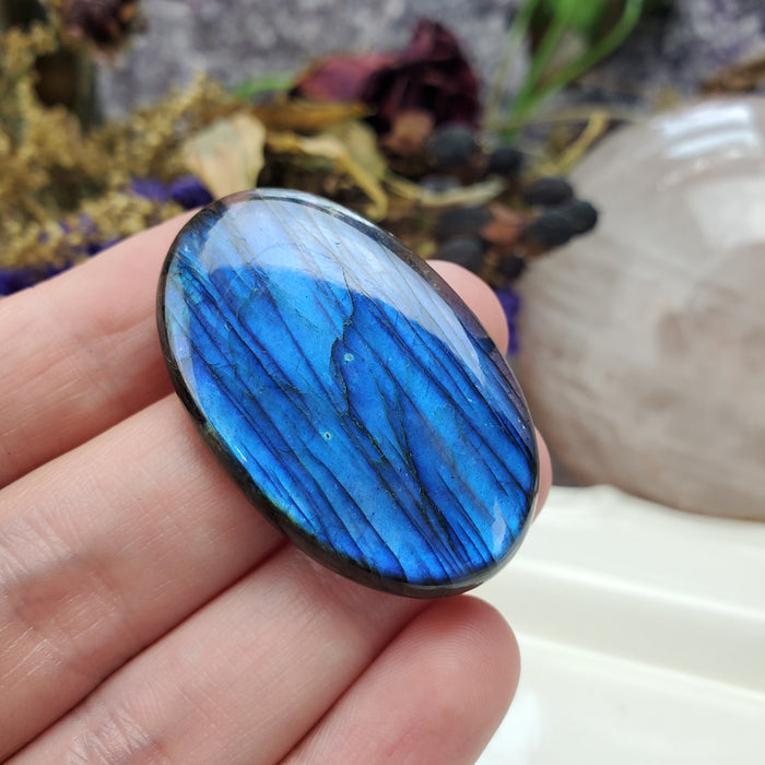 Blue Labradorite Cabochon, 9