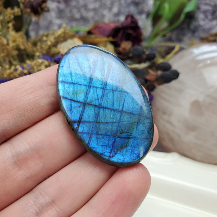 Blue Labradorite Cabochon, 4