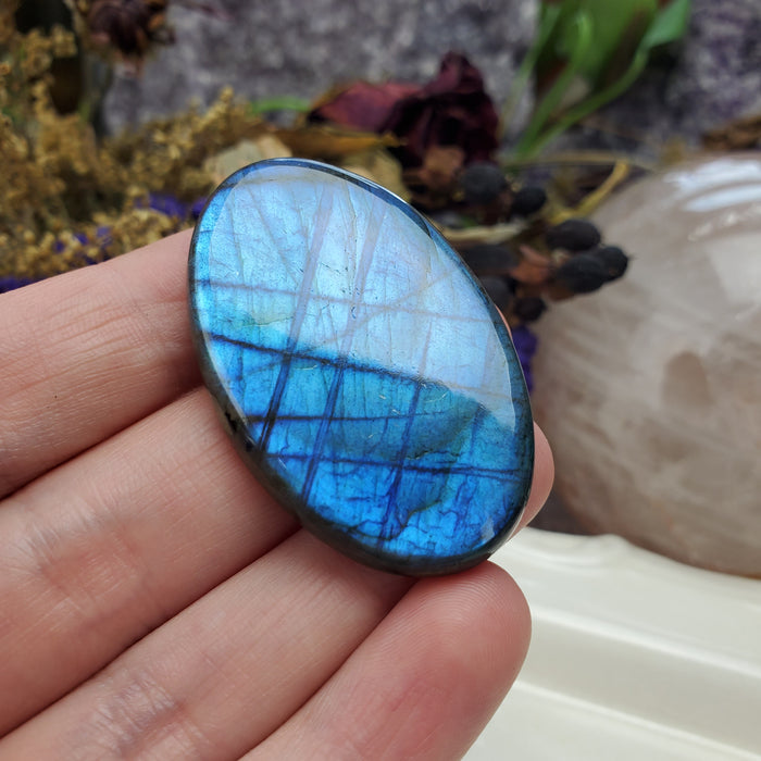 Blue Labradorite Cabochon, 4