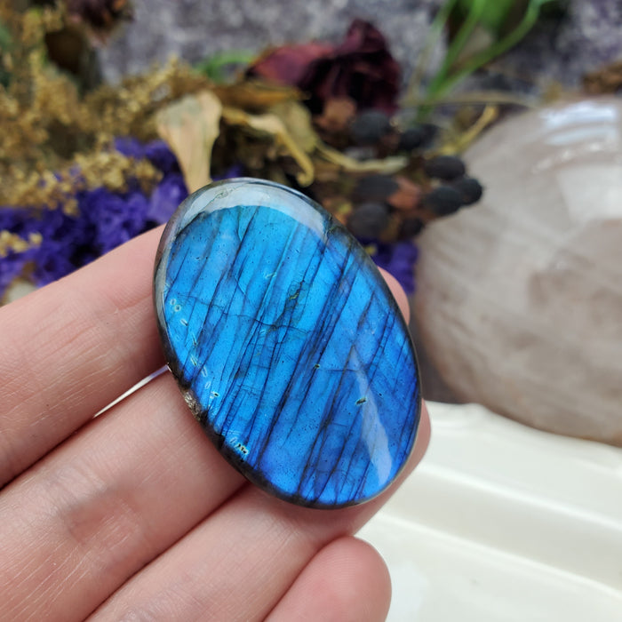 Blue Labradorite Cabochon, 6