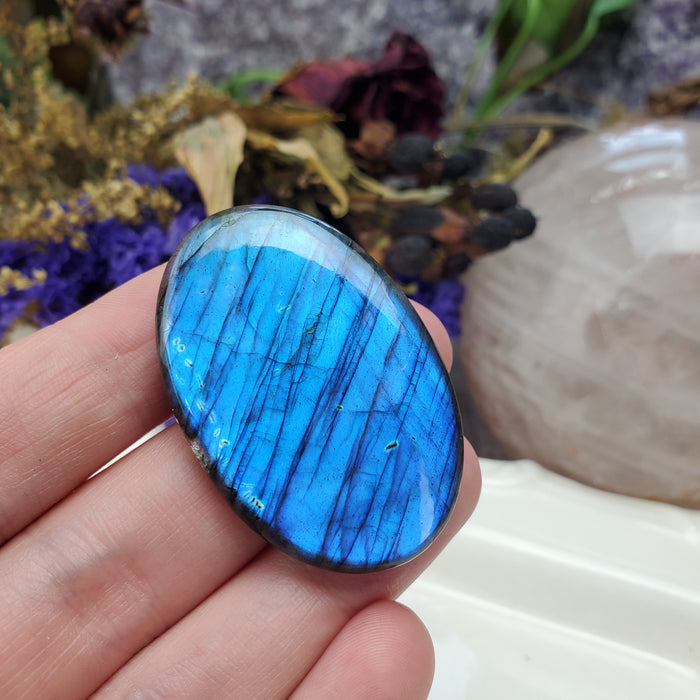 Blue Labradorite Cabochon, 6