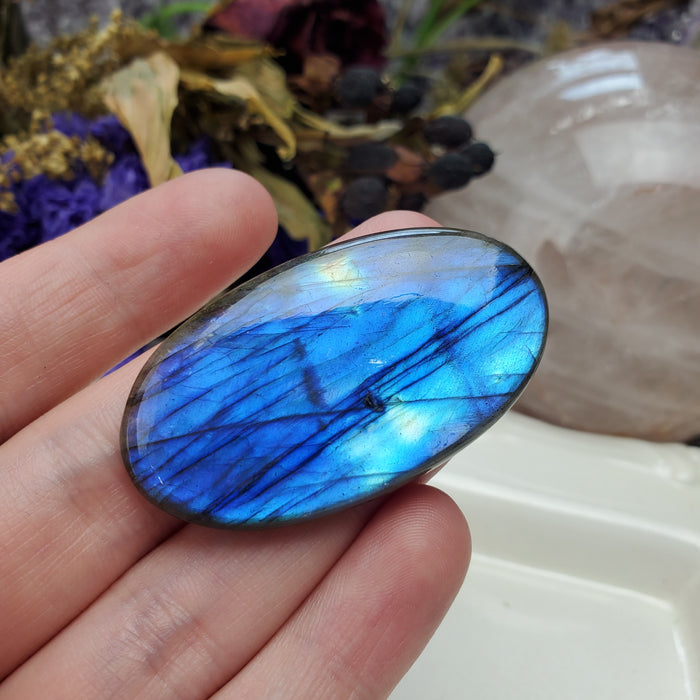 Blue Labradorite Cabochon, 7