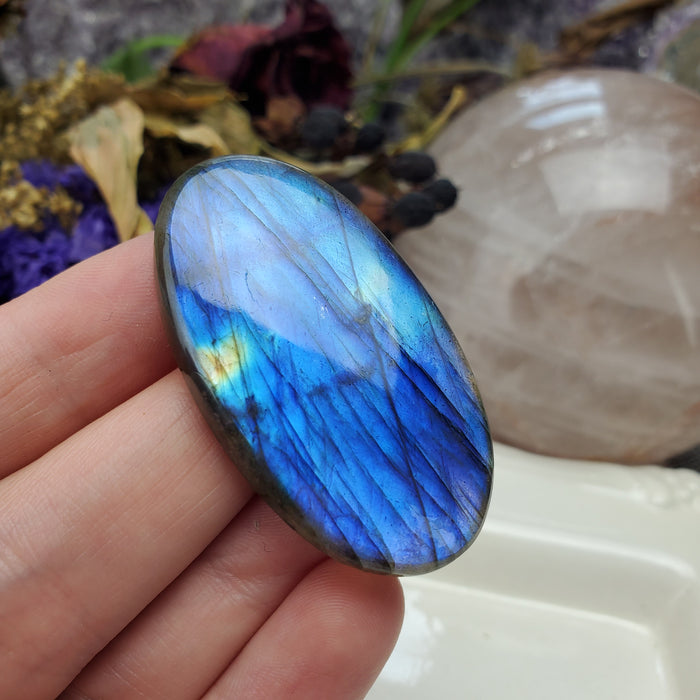 Blue Labradorite Cabochon, 7