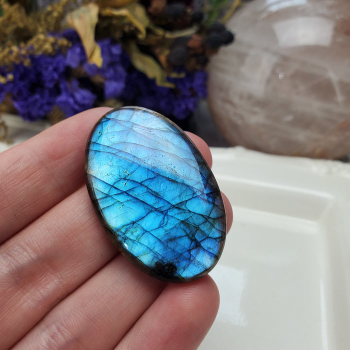 Blue Labradorite Cabochon, 19