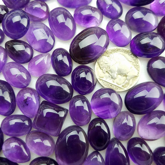 Amethyst Cabochons, Small