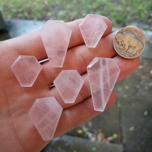 Rose Quartz Crystal Coffins